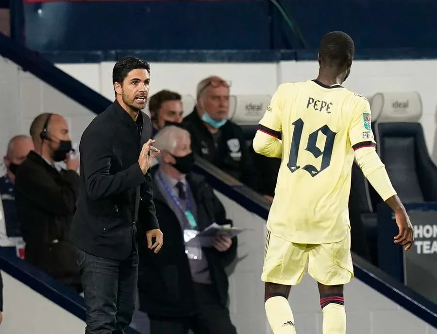 Nicolás Pépé pasó tres temporadas a las órdenes de Mikel Arteta en el Arsenal