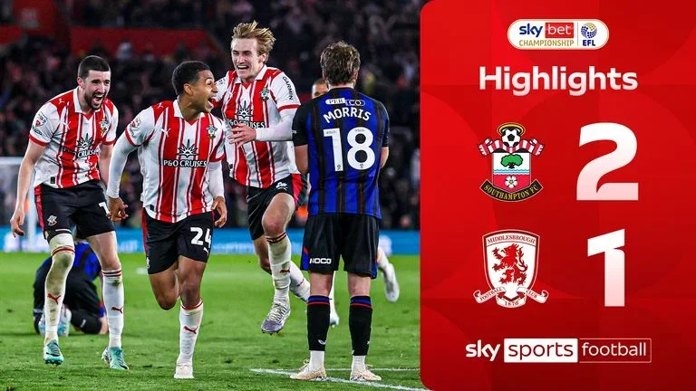 Southampton v Middlesbrough